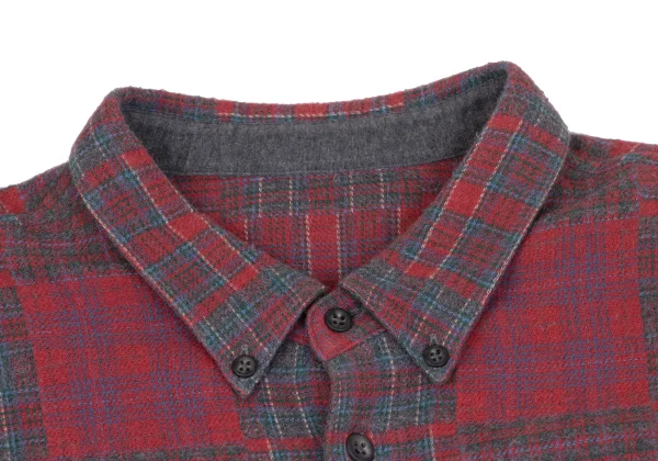 Papas Crazy Check Cotton Flannel Shirt K-164501_003
