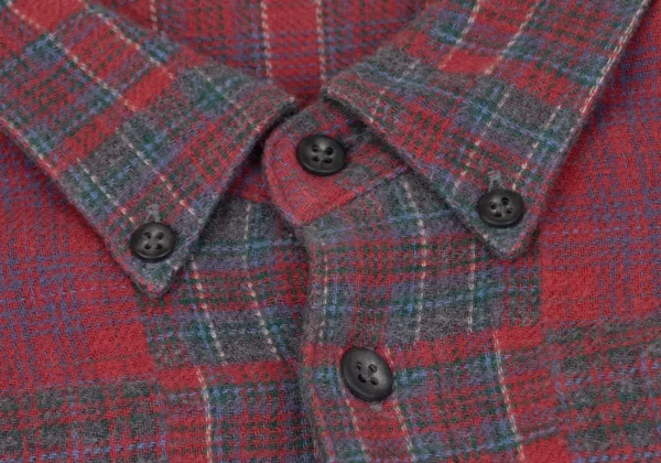 Papas Crazy Check Cotton Flannel Shirt K-164501_004