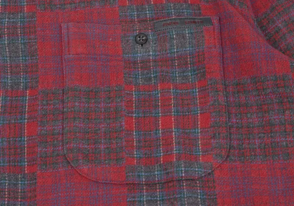 Papas Crazy Check Cotton Flannel Shirt K-164501_005