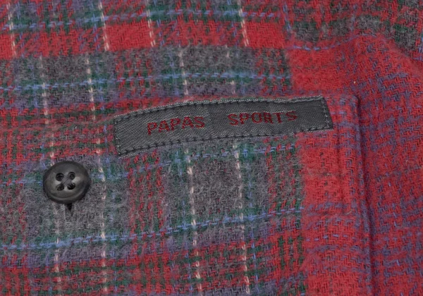 Papas Crazy Check Cotton Flannel Shirt K-164501_006