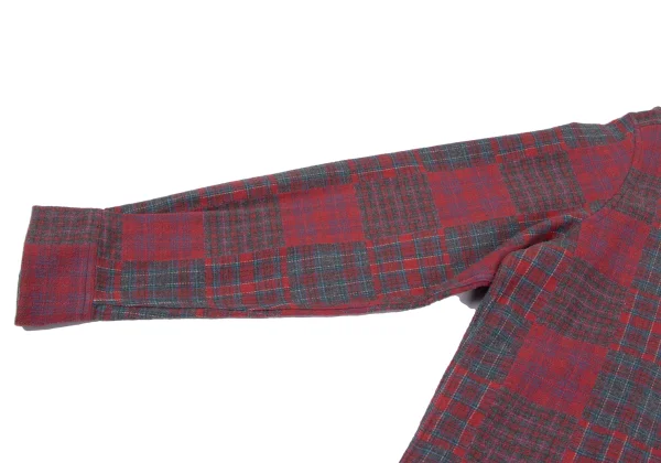 Papas Crazy Check Cotton Flannel Shirt K-164501_007