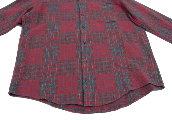 Papas Crazy Check Cotton Flannel Shirt K-164501_009
