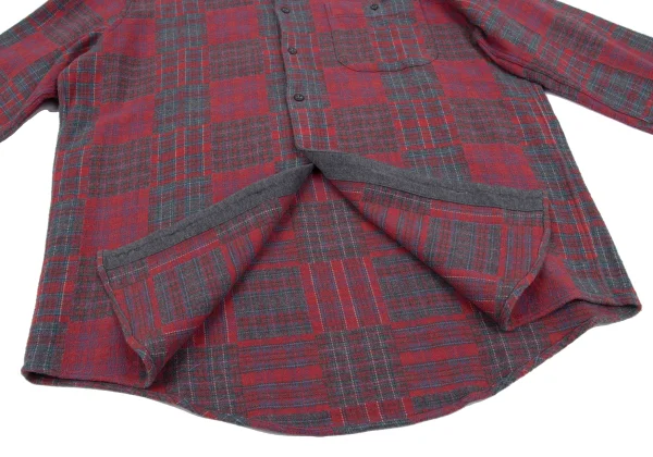 Papas Crazy Check Cotton Flannel Shirt K-164501_010