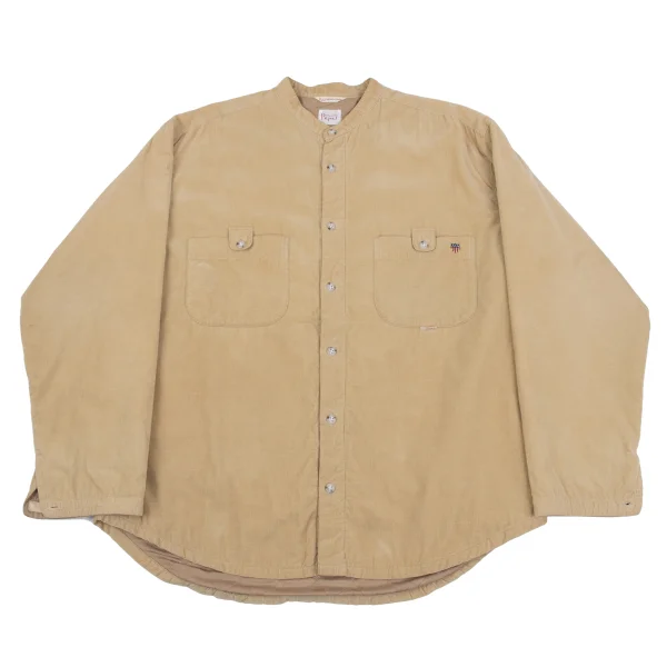 Papas Quilted Lining Corduroy Shirt Beige L K-164503_001