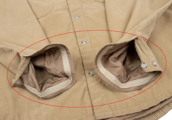 Papas Quilted Lining Corduroy Shirt K-164503_010