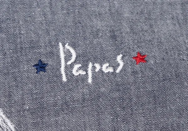 Papas Embroidery Chambray Zip Hoodie K-164504_006