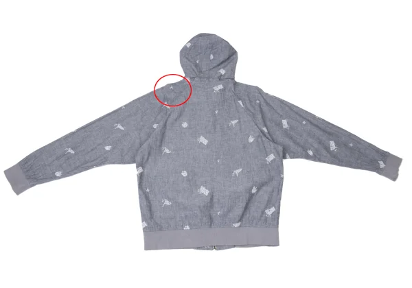 Papas Embroidery Chambray Zip Hoodie K-164504_013