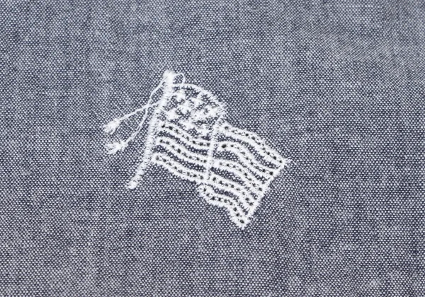 Papas Embroidery Chambray Zip Hoodie K-164504_015