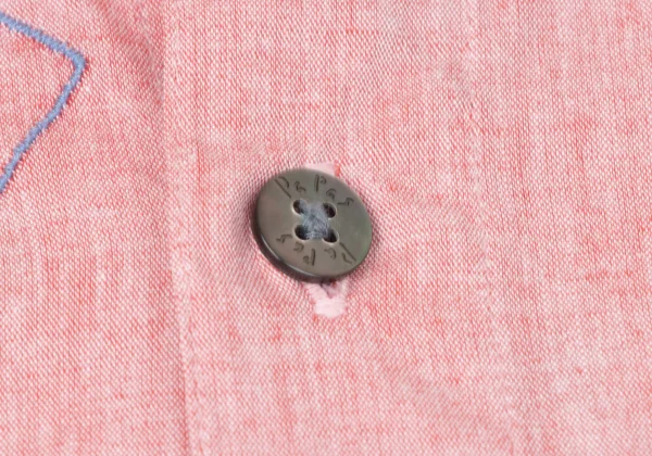 Papas Letter Embroidery Cotton Shirt K-164505_004