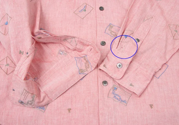 Papas Letter Embroidery Cotton Shirt K-164505_009