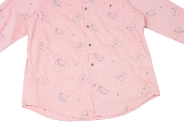 Papas Letter Embroidery Cotton Shirt K-164505_011