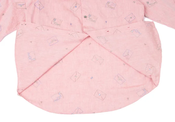 Papas Letter Embroidery Cotton Shirt K-164505_012