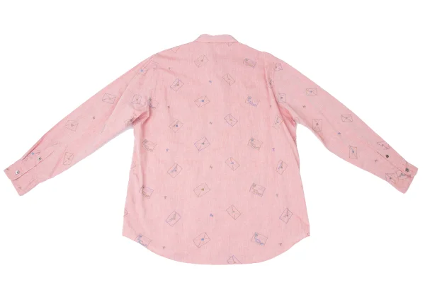 Papas Letter Embroidery Cotton Shirt K-164505_013