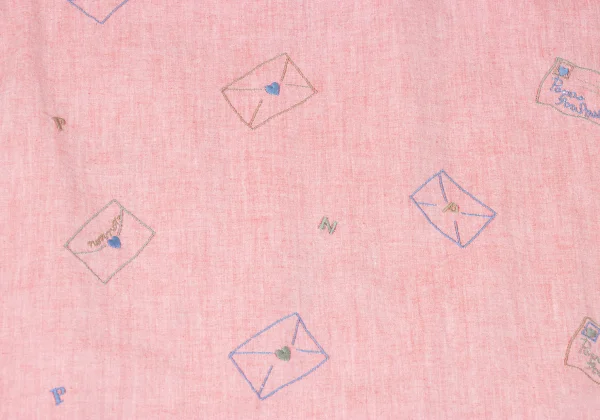 Papas Letter Embroidery Cotton Shirt K-164505_014