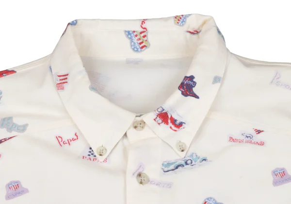 Papas Car Pins Print Cotton Shirt K-164506_003