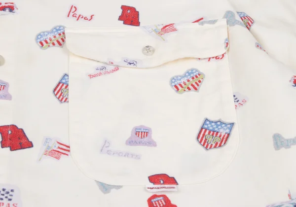 Papas Car Pins Print Cotton Shirt K-164506_005