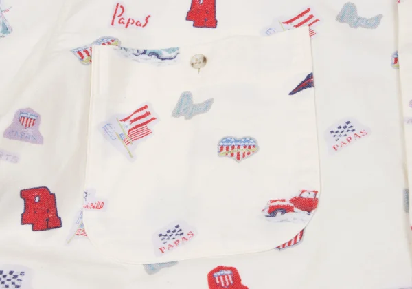 Papas Car Pins Print Cotton Shirt K-164506_006