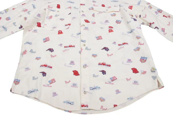 Papas Car Pins Print Cotton Shirt K-164506_010
