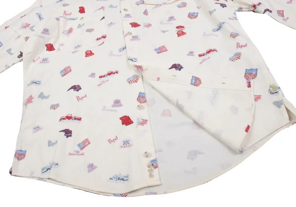 Papas Car Pins Print Cotton Shirt K-164506_012