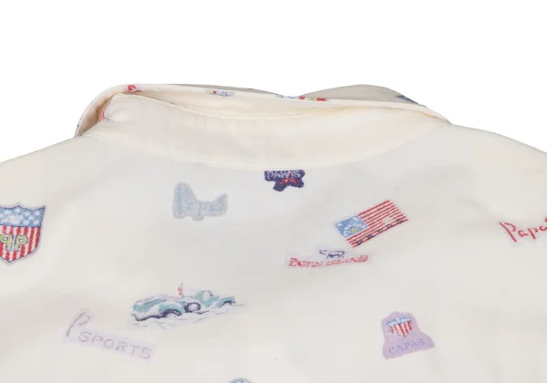 Papas Car Pins Print Cotton Shirt K-164506_014