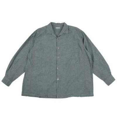 COMME des GARCONS HOMME Color Double Stitch Open-collar Shirt
