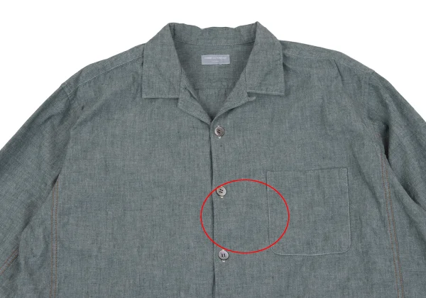 COMME des GARCONS HOMME Color Double Stitch Open-collar Shirt K-164508_002