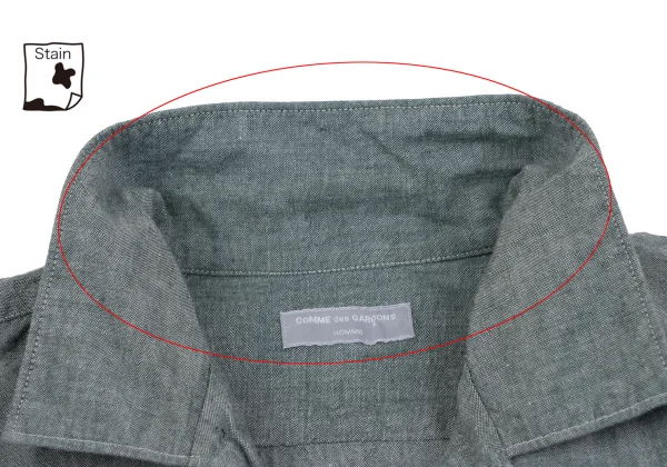 COMME des GARCONS HOMME Color Double Stitch Open-collar Shirt K-164508_005