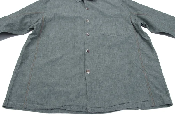 COMME des GARCONS HOMME Color Double Stitch Open-collar Shirt K-164508_012