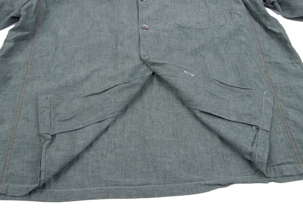 COMME des GARCONS HOMME Color Double Stitch Open-collar Shirt K-164508_013