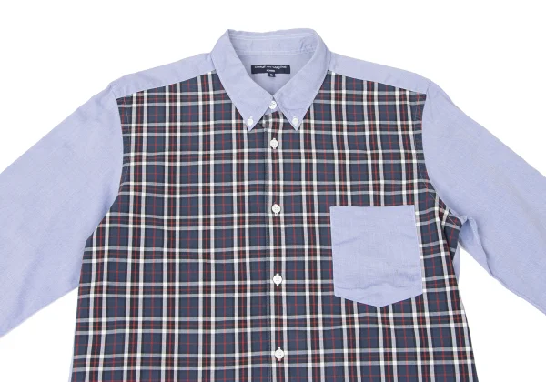 COMME des GARCONS HOMME Check Front Switching Shirt K-164509_002
