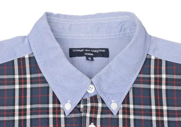 COMME des GARCONS HOMME Check Front Switching Shirt K-164509_003