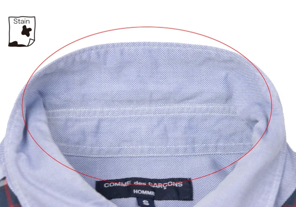 COMME des GARCONS HOMME Check Front Switching Shirt K-164509_005