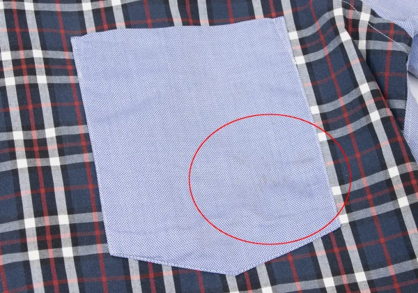 COMME des GARCONS HOMME Check Front Switching Shirt K-164509_006