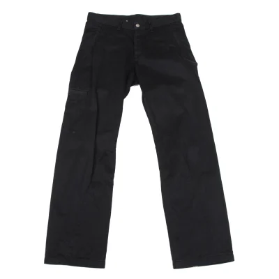 COMME des GARCONS HOMME Cotton Gaba Side Pocket Design Straight Pants