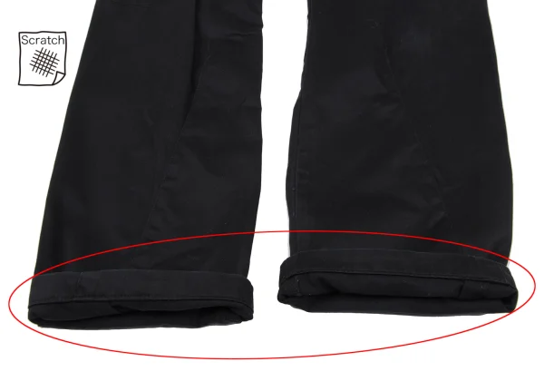 COMME des GARCONS HOMME Cotton Gaba Side Pocket Design Straight Pants K-164512_012