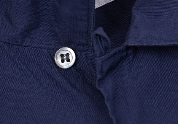 COMME des GARCONS SHIRT Knit Switching Open Collar Short Sleeve Shirt K-164516_005