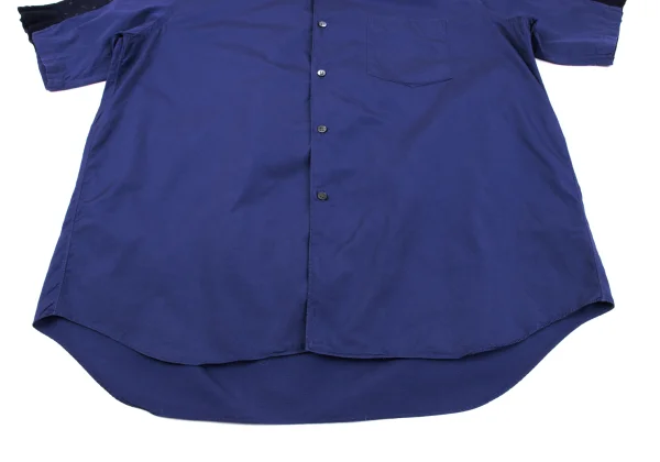 COMME des GARCONS SHIRT Knit Switching Open Collar Short Sleeve Shirt K-164516_009