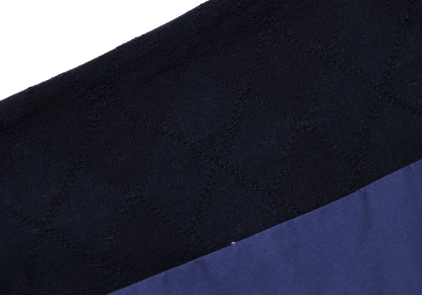 COMME des GARCONS SHIRT Knit Switching Open Collar Short Sleeve Shirt K-164516_014