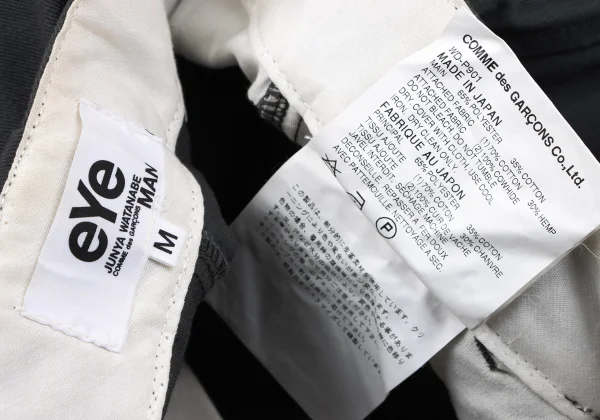 eYe JUNYA WATANABE MAN COMME des GARCONS×Dickies Leather Patch Cropped Pants K-164519_017