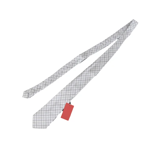 COMME des GARCONS HOMME DEUX Checked Silk Tie K-164521_002