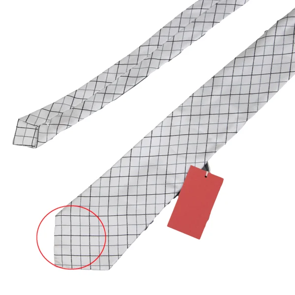 COMME des GARCONS HOMME DEUX Checked Silk Tie K-164521_003