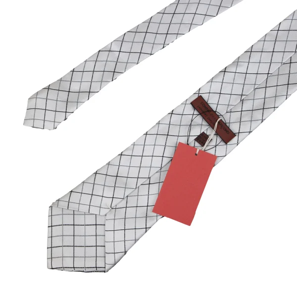 COMME des GARCONS HOMME DEUX Checked Silk Tie K-164521_006