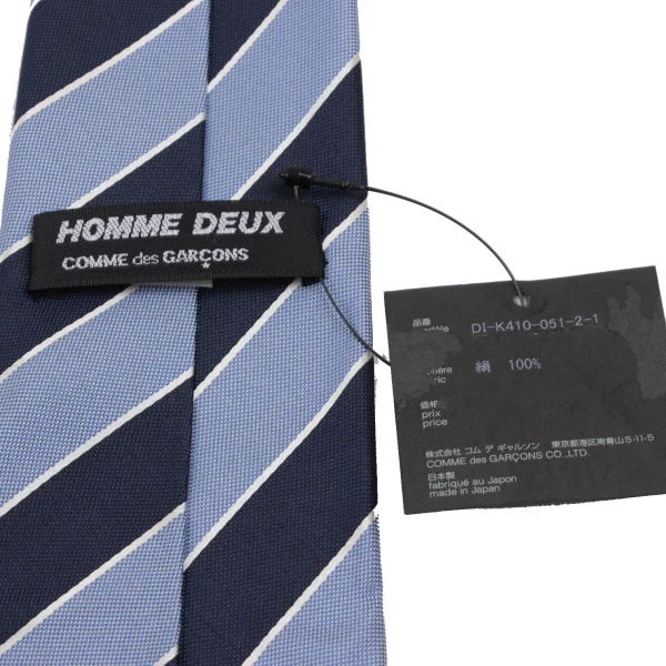 COMME des GARCONS HOMME DEUX Regimental Silk Tie K-164522_006