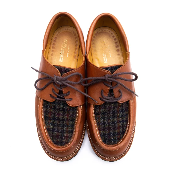 JUNYA WATANABE MAN Tweed Switching Leather Shoes K-164523_002