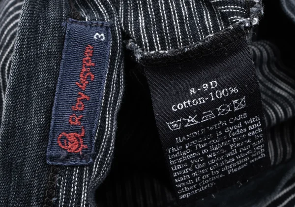 45rpm 45R Indigo Dyed Striped T-shirt K-164524_011