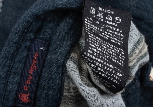 45rpm 45R Striped Indigo Dyed Cotton Gauze Shirt K-164525_019