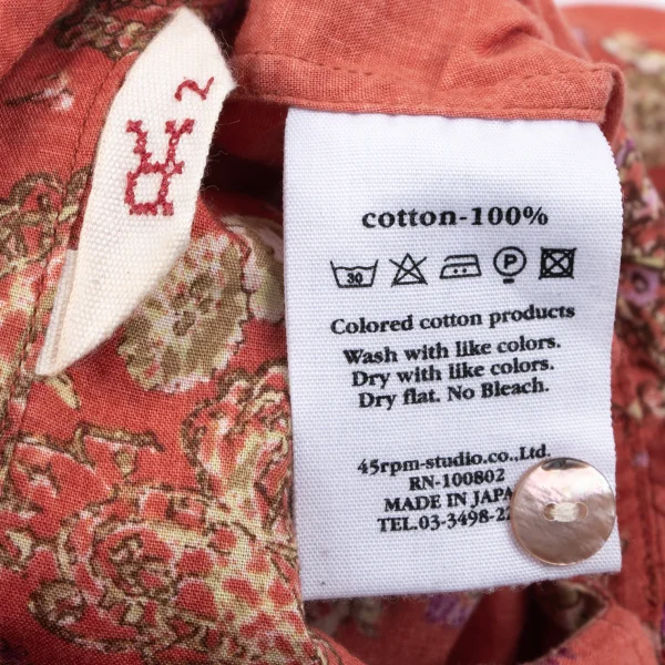 45rpm 45R Floral Printed Pullover Shirt K-164526_016