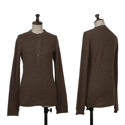 45rpm 45R Wool Henley Neck Knit Sweater