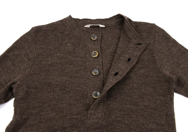 45rpm 45R Wool Henley Neck Knit Sweater K-164527_006