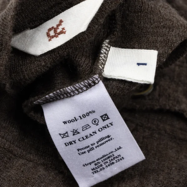 45rpm 45R Wool Henley Neck Knit Sweater K-164527_014